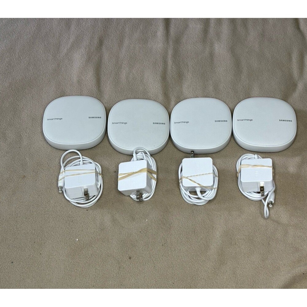 Samsung ET-WV525 3 pack SmartThings Mesh Wifi and Smart Home Hub w/ Power Cables